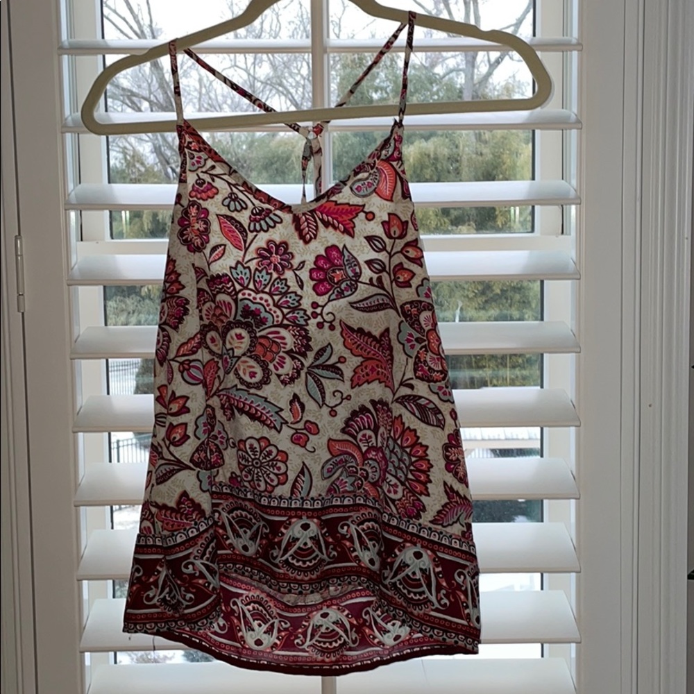 floral tank top